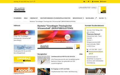 Screenshot Bachelor "Grundlagen Theologischer Wissenschaft" (BERUFSBEGLEITEND)
