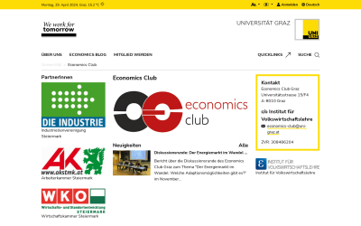 Screenshot Economics Club