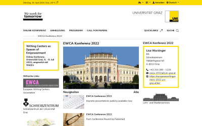 Screenshot EWCA Konferenz 2022