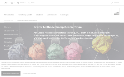 Screenshot Grazer Methodenkompetenzzentrum