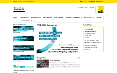 Screenshot TEPE 2022 Conference
